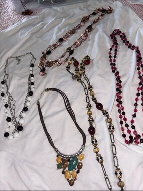 Women’s Multicolor Statement Necklace Bundle